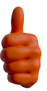 Hand giving a thumbs up